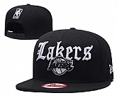 Lakers Team Logo Black Adjustable Hat GS (1),baseball caps,new era cap wholesale,wholesale hats
